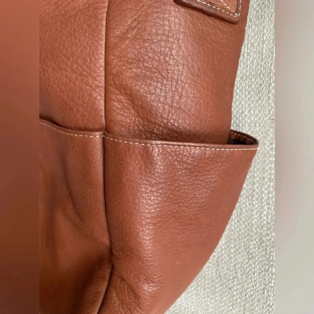 Levenger Leather Bag Messenger Brown